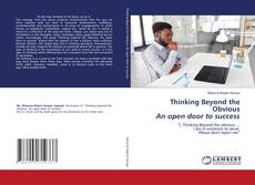 Buchcover von Thinking Beyond the Obvious An open door to success