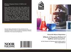 Buchcover von Effects of Aqueous Extract of Saffron and Curcumin