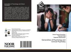 Couverture de Generalities of Psychology and Clinical Psychiatry
