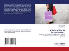 Copertina di A Role of Media Advertisement.