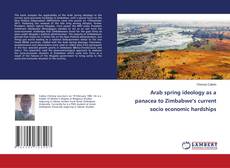 Buchcover von Arab spring ideology as a panacea to Zimbabwe’s current socio economic hardships