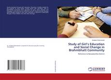 Copertina di Study of Girl’s Education and Social Change in Brahmbhatt Community