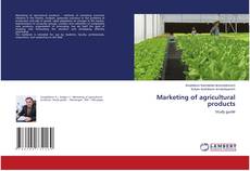 Buchcover von Marketing of agricultural products