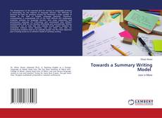 Buchcover von Towards a Summary Writing Model