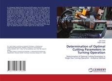Buchcover von Determination of Optimal Cutting Parameters in Turning Operation
