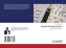 Buchcover von Speech Act Recognition