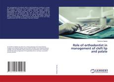 Buchcover von Role of orthodontist in management of cleft lip and palate
