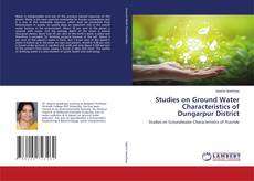 Copertina di Studies on Ground Water Characteristics of Dungarpur District