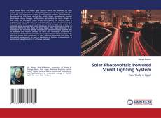 Buchcover von Solar Photovoltaic Powered Street Lighting System