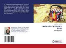 Copertina di Translation of Cultural Items