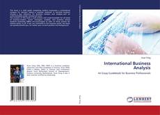Copertina di International Business Analysis