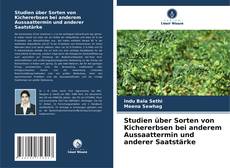 Portada del libro de Studien über Sorten von Kichererbsen bei anderem Aussaattermin und anderer Saatstärke