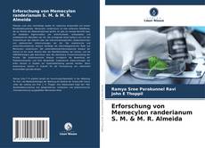 Couverture de Erforschung von Memecylon randerianum S. M. & M. R. Almeida