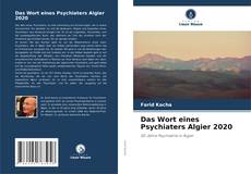 Buchcover von Das Wort eines Psychiaters Algier 2020