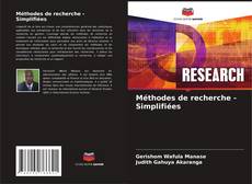 Méthodes de recherche - Simplifiées kitap kapağı