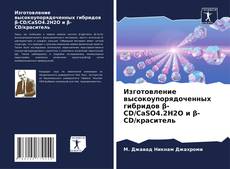 Portada del libro de Изготовление высокоупорядоченных гибридов β-CD/CaSO4.2H2O и β-CD/краситель