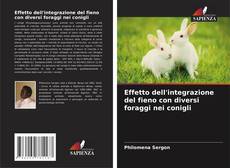 Bookcover of Effetto dell'integrazione del fieno con diversi foraggi nei conigli