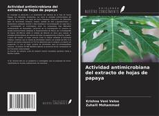 Buchcover von Actividad antimicrobiana del extracto de hojas de papaya