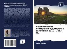Buchcover von Расследование повторения аудиторских замечаний 2010 - 2013 гг.