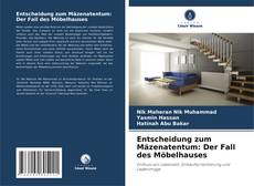 Bookcover of Entscheidung zum Mäzenatentum: Der Fall des Möbelhauses