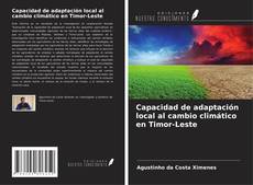 Capa do livro de Capacidad de adaptación local al cambio climático en Timor-Leste 