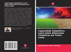 Capa do livro de Capacidade Adaptativa Local sobre Alterações Climáticas em Timor-Leste 