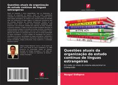Capa do livro de Questões atuais da organização do estudo contínuo de línguas estrangeiras 