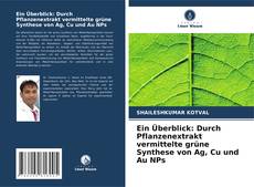 Bookcover of Ein Überblick: Durch Pflanzenextrakt vermittelte grüne Synthese von Ag, Cu und Au NPs