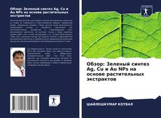 Portada del libro de Обзор: Зеленый синтез Ag, Cu и Au NPs на основе растительных экстрактов