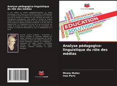 Capa do livro de Analyse pédagogico-linguistique du rôle des médias 