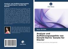 Portada del libro de Analyse und Aufführungsaspekte von Donald Harris' Sonate für Klavier