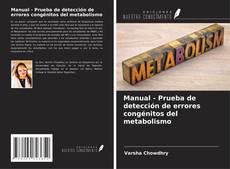 Couverture de Manual - Prueba de detección de errores congénitos del metabolismo