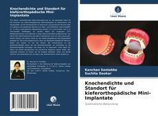 Capa do livro de Knochendichte und Standort für kieferorthopädische Mini-Implantate 