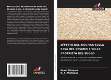EFFETTO DEL BIOCHAR SULLA RESA DEL SESAMO E SULLE PROPRIETÀ DEL SUOLO的封面