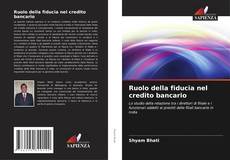 Capa do livro de Ruolo della fiducia nel credito bancario 
