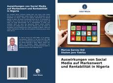 Portada del libro de Auswirkungen von Social Media auf Markenwert und Rentabilität in Nigeria