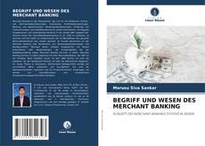 Buchcover von BEGRIFF UND WESEN DES MERCHANT BANKING