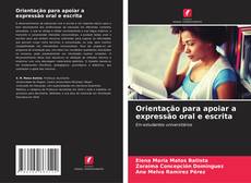 Buchcover von Orientação para apoiar a expressão oral e escrita