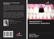 Portada del libro de Biomateriali in odontoiatria implantare