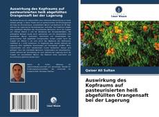 Buchcover von Auswirkung des Kopfraums auf pasteurisierten heiß abgefüllten Orangensaft bei der Lagerung