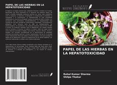 Bookcover of PAPEL DE LAS HIERBAS EN LA HEPATOTOXICIDAD