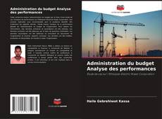 Buchcover von Administration du budget Analyse des performances