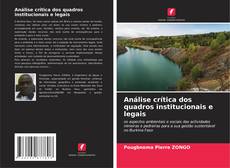Buchcover von Análise crítica dos quadros institucionais e legais