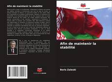 Bookcover of Afin de maintenir la stabilité