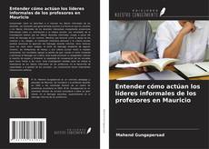 Bookcover of Entender cómo actúan los líderes informales de los profesores en Mauricio