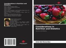 Bookcover of Considerations in Nutrition and Dietetics