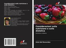 Buchcover von Considerazioni sulla nutrizione e sulla dietetica