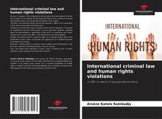 Bookcover of International criminal law and human rights violations