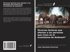 Capa do livro de Diversos factores que afectan a las personas que viven en el ecosistema de Amboseli" 