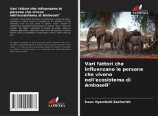 Bookcover of Vari fattori che influenzano le persone che vivono nell'ecosistema di Amboseli"